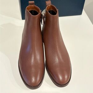 NWT Cole Haan Women's Brown Leather Chelsea Boots